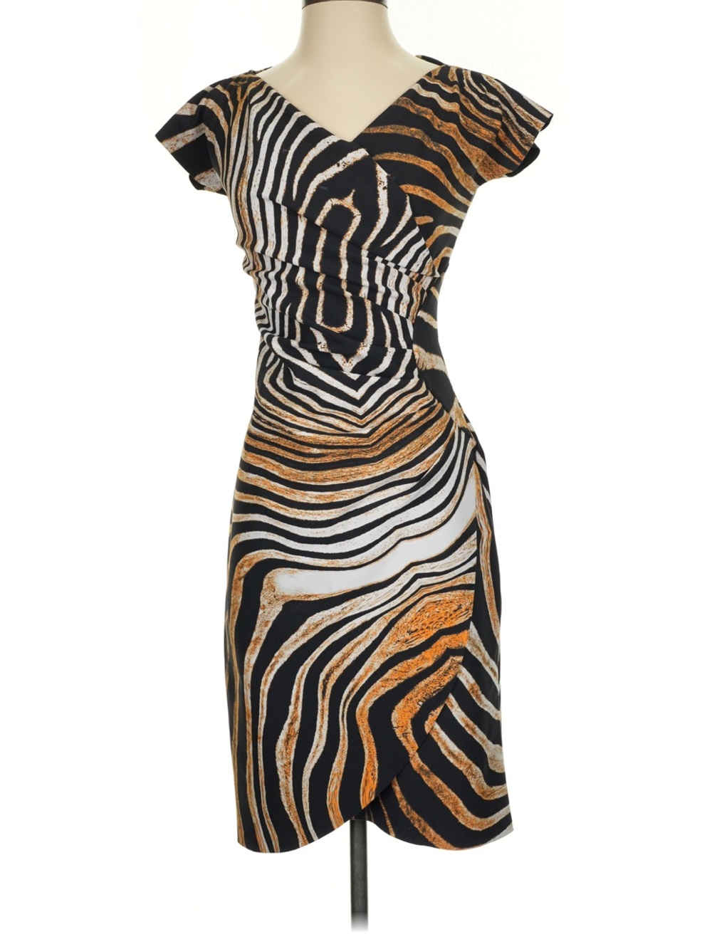 Chiara Boni La Petite Robe Zebra Midi Dress
